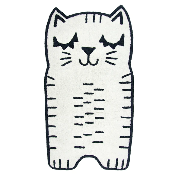 dywan bawełniany w kształcie kota