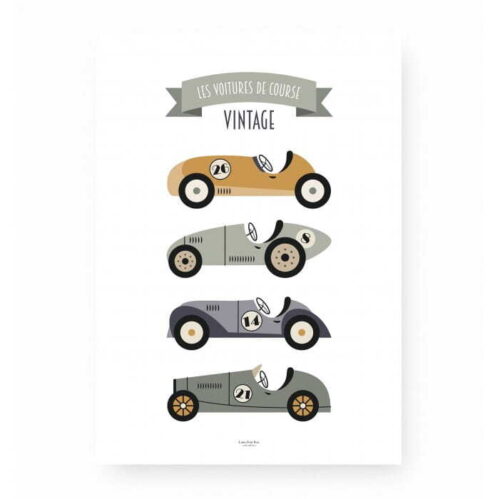 vintage cars poster