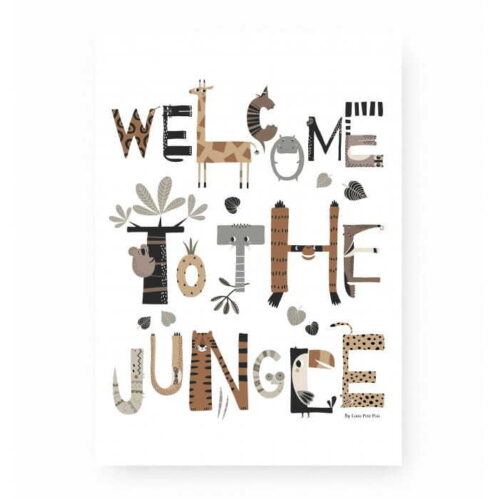 plakat dżungla welcome to the junge