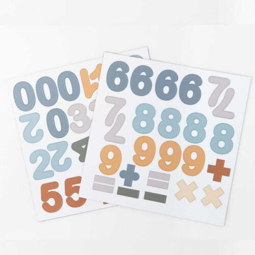 magnetic blue numbers