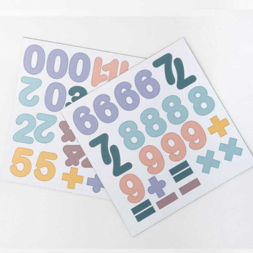 pastel magnetic numbers