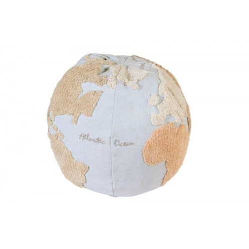 pufa mapa świata puf globus