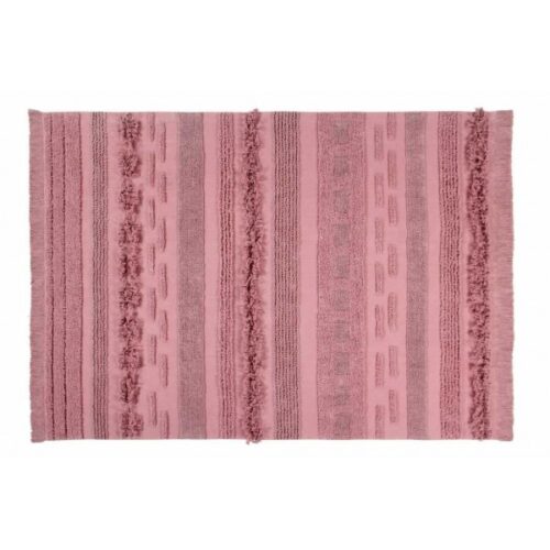dywan bawełniany różowy