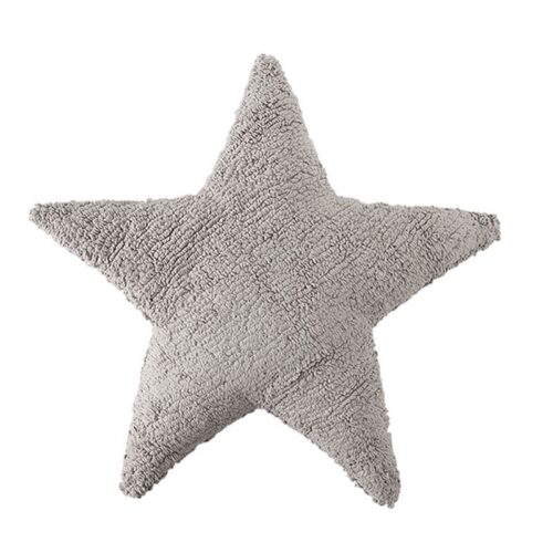 gray star pillow