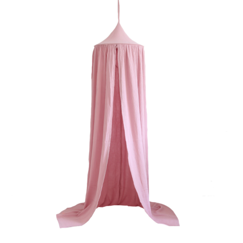 powder pink cotton canopy