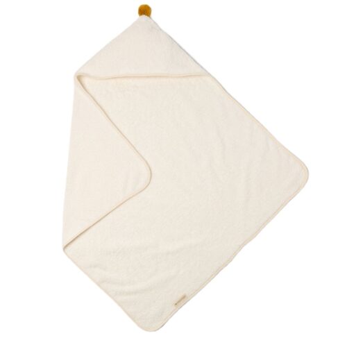 ręcznik dla dziecka z kapturem i pomponem