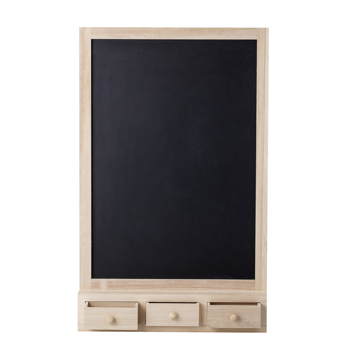 chalk board with drawers