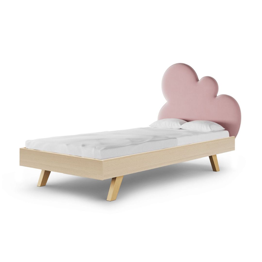 różowe łóżko chmurka