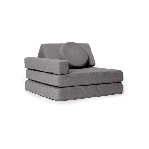 dark gray reclining armchair