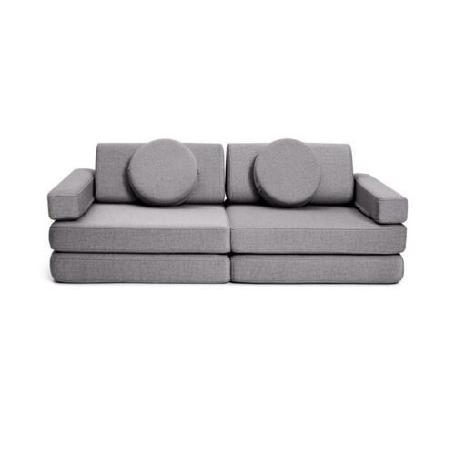two-seater sofa for children, gray