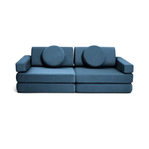 mini modular sofa for children, navy blue