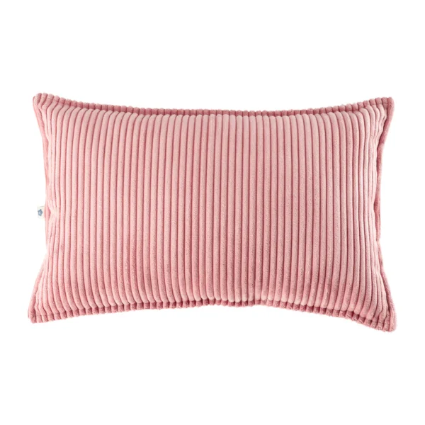 poduszka prostokątna różowa sztruksowa